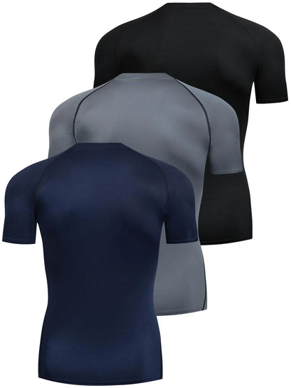 Compression Contrast Binding T-shirt