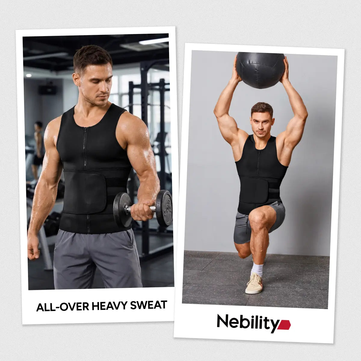 Sauna Sports Vest Suit Top