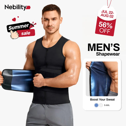 Sauna Sports Vest Suit Top