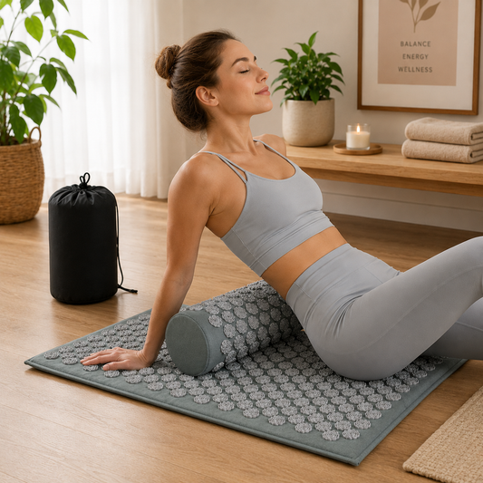 ZenSpike™ Acupressure Mat & Pillow Set – Natural Pain Relief, Deep Relaxation, Anytime, Anywhere