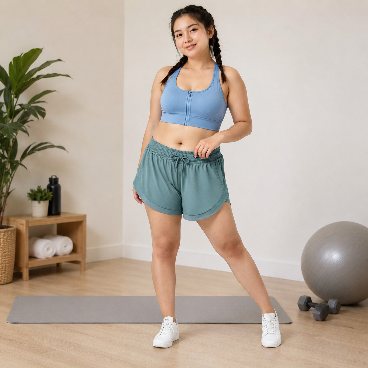 Low Rise Drawstring Fitness Shorts