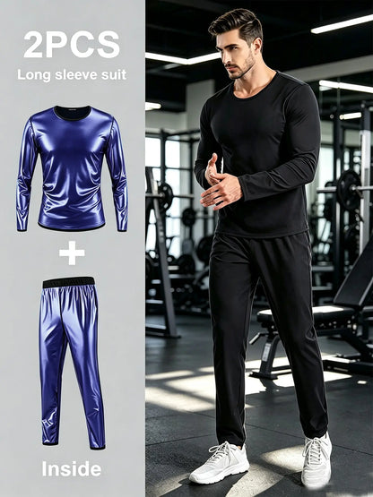 Tracksuits Elastic Waist Sauna Suit Set