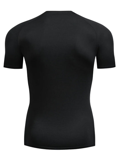 Compression Contrast Binding T-shirt